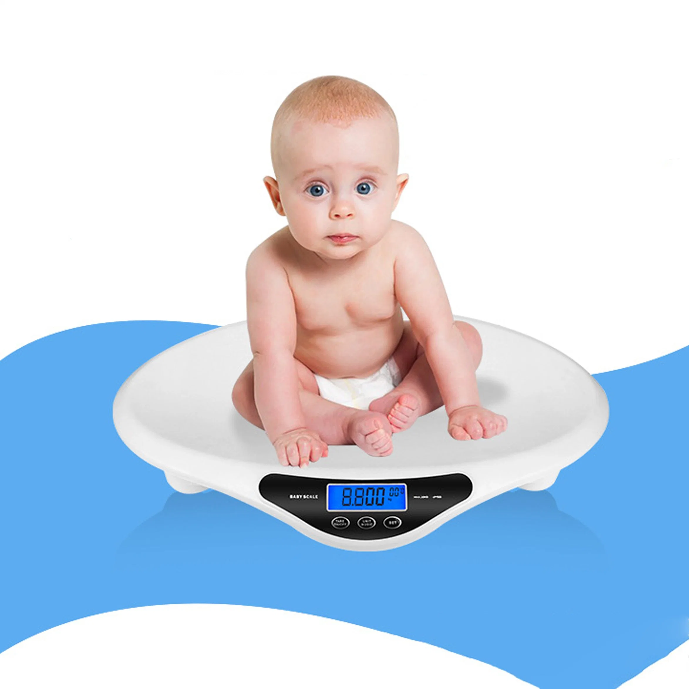 IN-Y101 Plastic Curved Security Child Electronic Digital Weighing Baby Scale