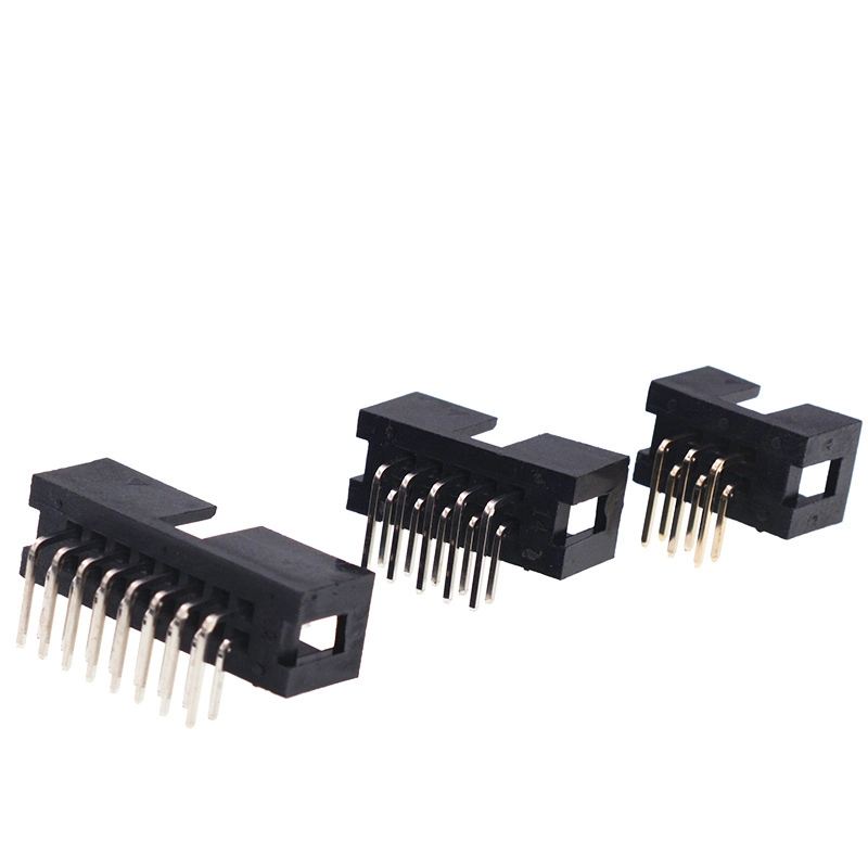 Simple Ox Horn 6 10 14 16 20 26 30 40 50 60p 180 &deg; in-Line/Bent Jtag Socket IDC Interface 2.54mm Spacing Connector, Which Can Be Equipped with Cable Harness