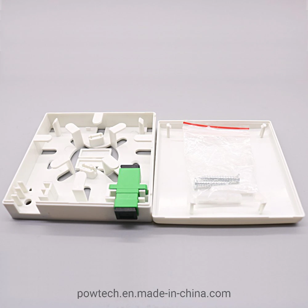 FTTH Accessories Cheap Price Fiber Optic Face Box with LC/APC, Upc Connector