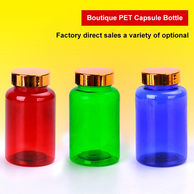 Wide Mouth 100cc Clear Frosted Pill Supplement Capsule Pet Bottle with Plastic Cap 100ml Plastic Bottle for Health Product Use