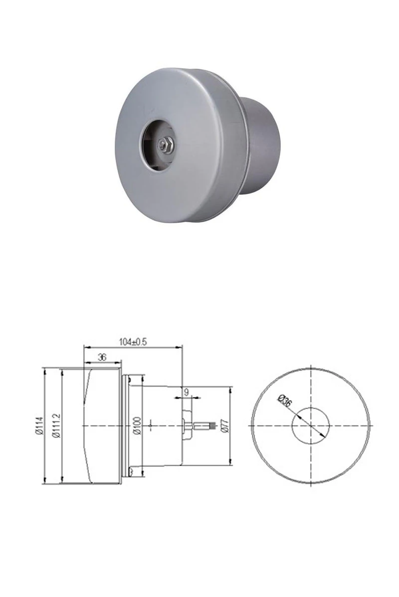 500W Electrical BLDC Motor for Hand Dryer/Portable Vacuum Cleaner