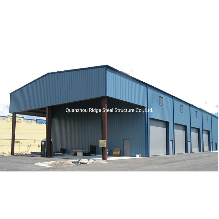 China Fabricated Prefab Steel Workshop Blue Red White Green Warehouse Barn Hangar Shed Shelter