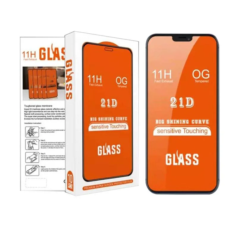 Mobile Phone Glasses 9h 21d Tempered Glass Screen Protector Silkprint