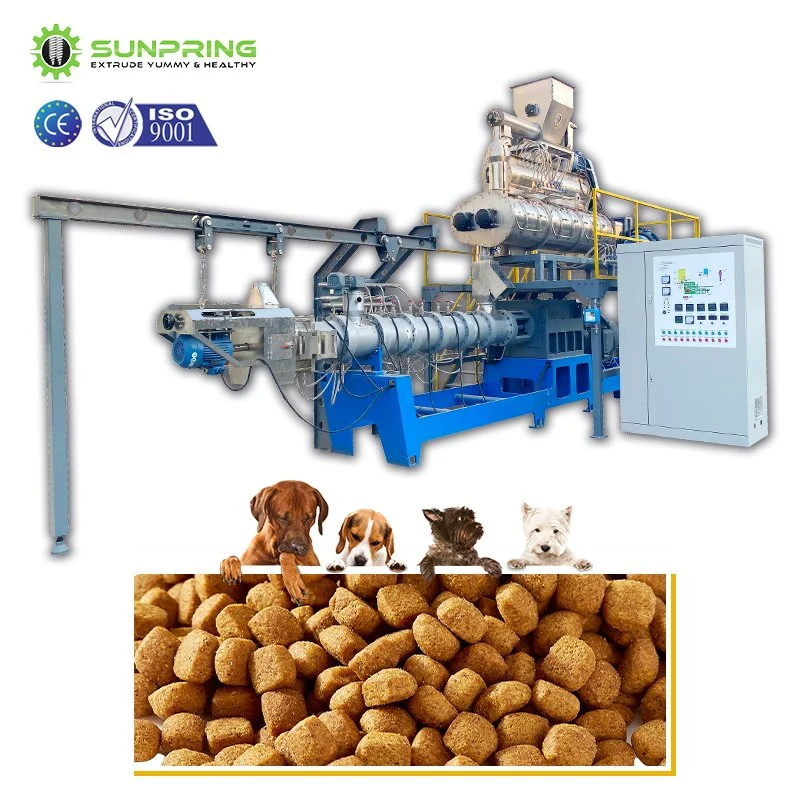 High Productivity Dog Feed Making Machine + Pet Food Extruder for Sale Long Service Life Dry Manufacturing Equipment