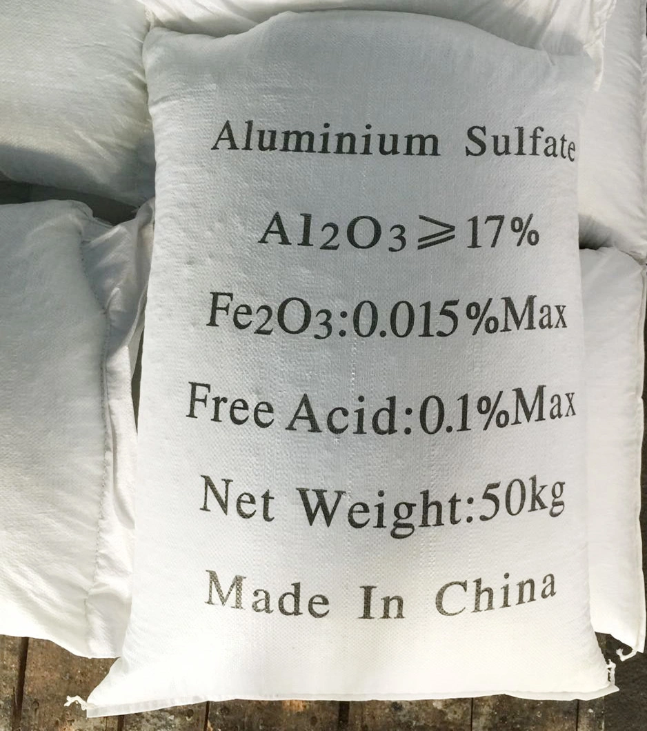 Порошок сульфата алюминия порошкообразные продукты используются для водопроводной воды и очистки сточных вод