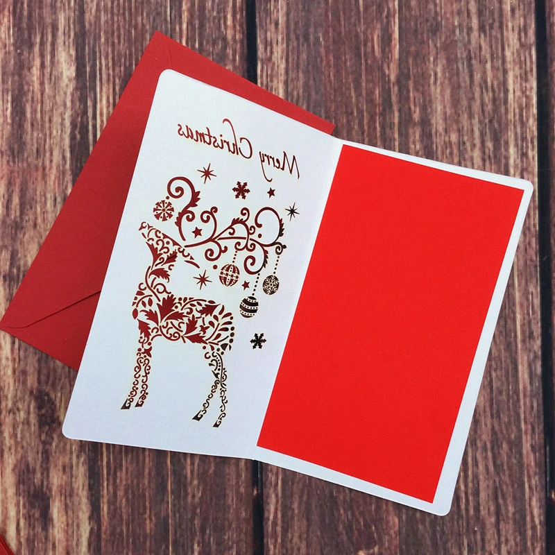 Custom Design Christmas Greeting Card for Promotion