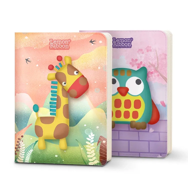 Leather Decompression Diary Pop-out PU Squishy Animals Journal Notebooks