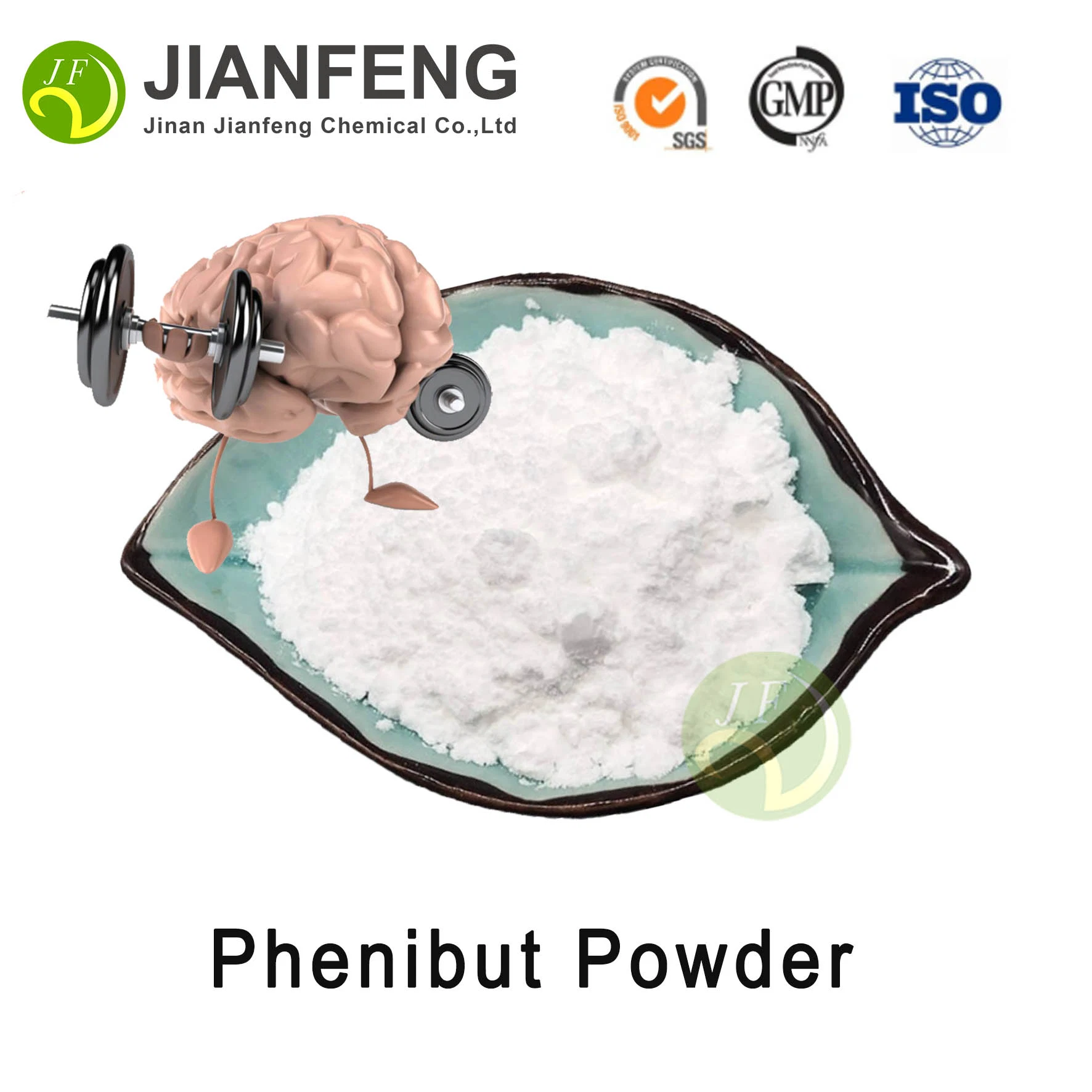 Wholesale 99% Pureté Améliorateur Cérébral Nootropiques F-Phenibut Poudre / Poudre de Phenibut / Poudre de Sunifiram / Alpha GPC / Fournisseurs de Piracétam