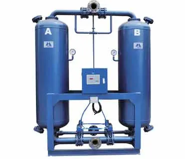 Dessecante aquecido sem perda de ar do ponto de orvalho -20 e -70 Secador de ar com preço baixo para compressor de ar OEM/ODM