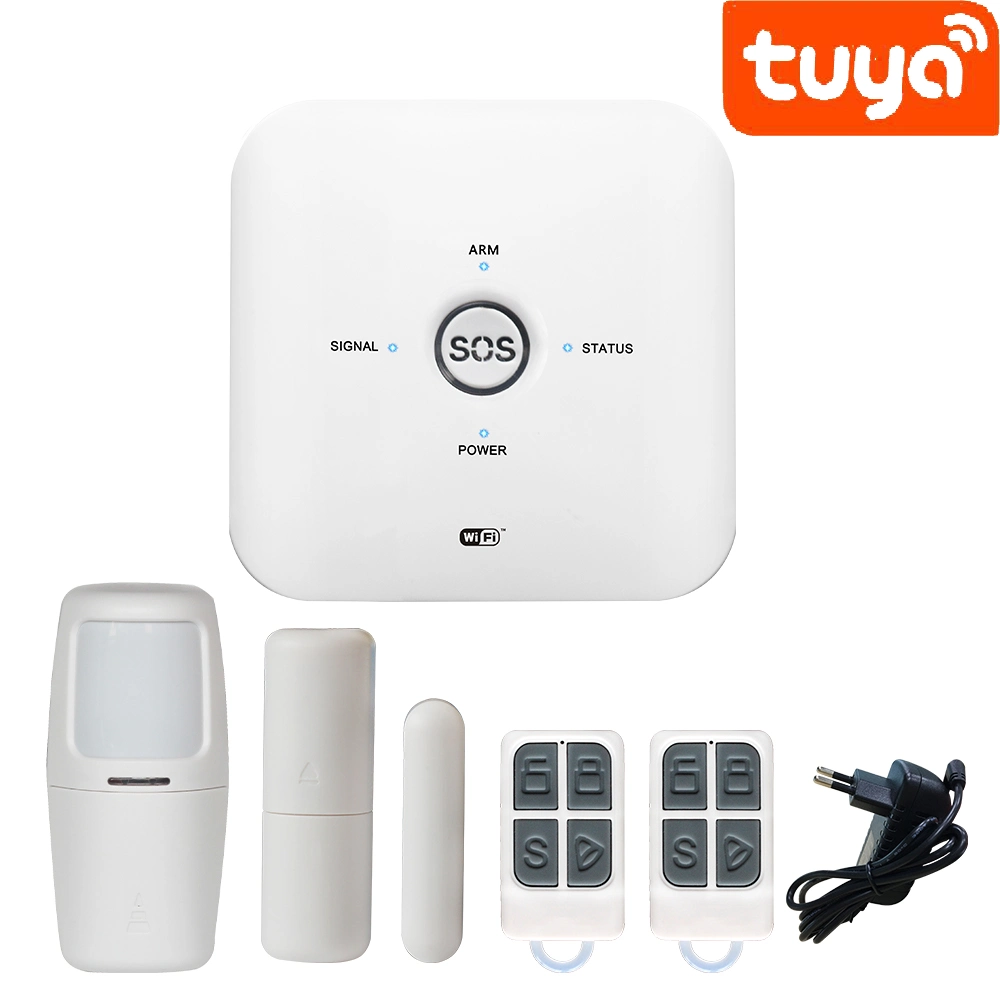 House Burglar Wireless Smoke Detector Fire Alarm Intruder Alarm WiFi Alarm System