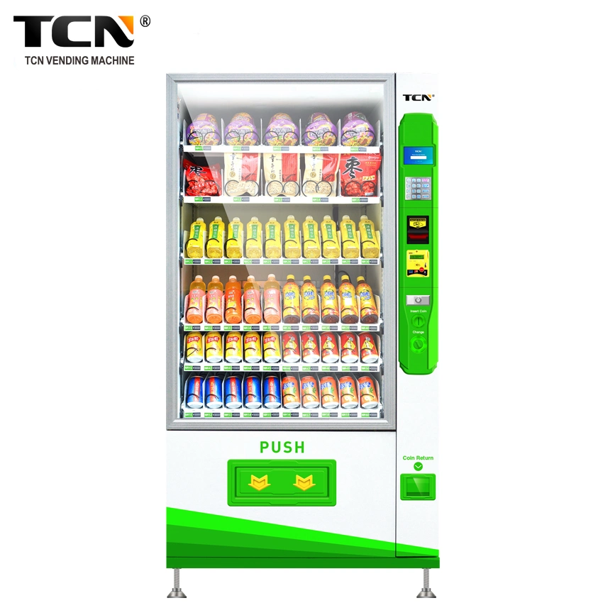 Máquina de venda automática de snacks bebida NPT com refrigeração para venda