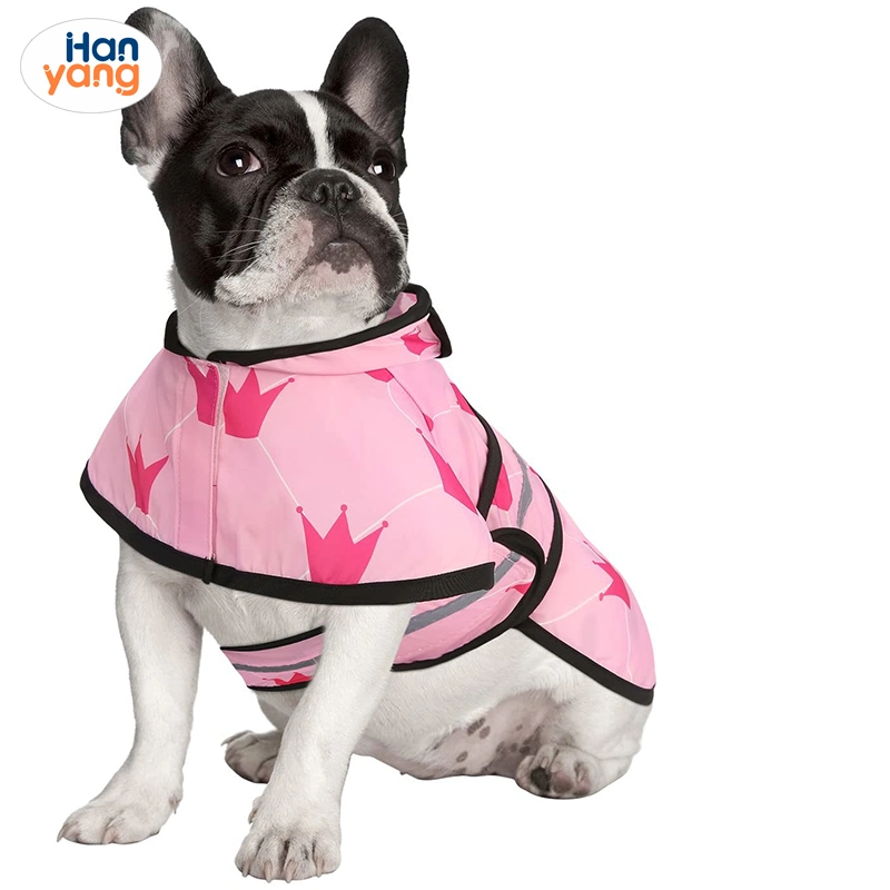Hanyang Pet Raincoat 2023 Fashion Reflective Pet Dog Rain Coat Jackets Dog Raincoat Clothes