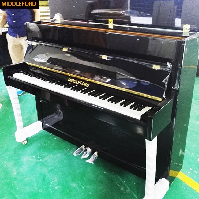 Instrumento musical Middleford clave 88 de color negro piano vertical hasta110cm.