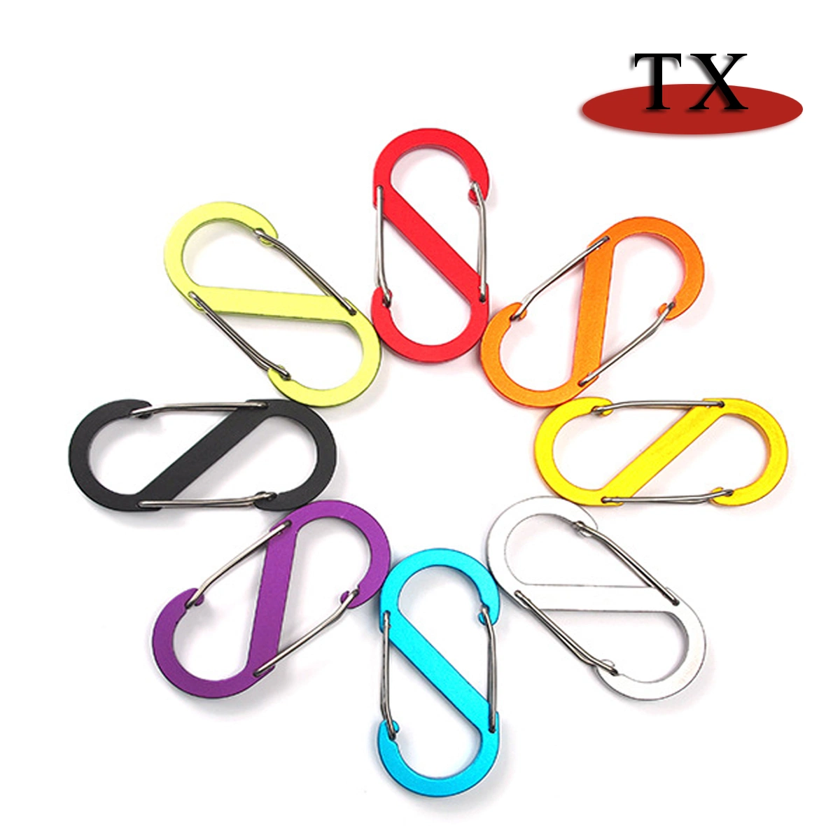 High quality/High cost performance Metal Keychain Key Ring and Backpacks S Shape Carabiner
