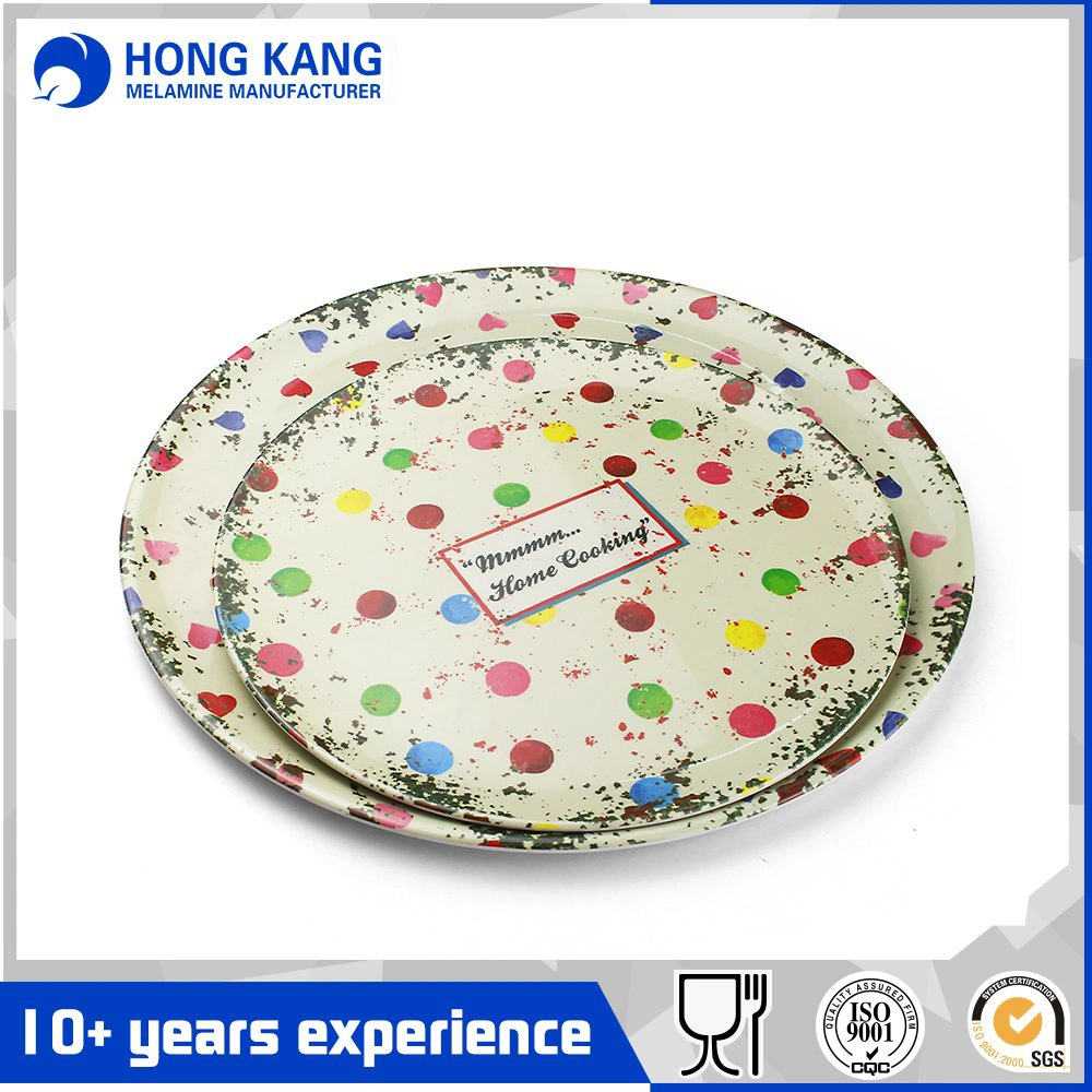 Eco-Friendly Unicolor Square Shape Dinner Plates Melamine Dishes