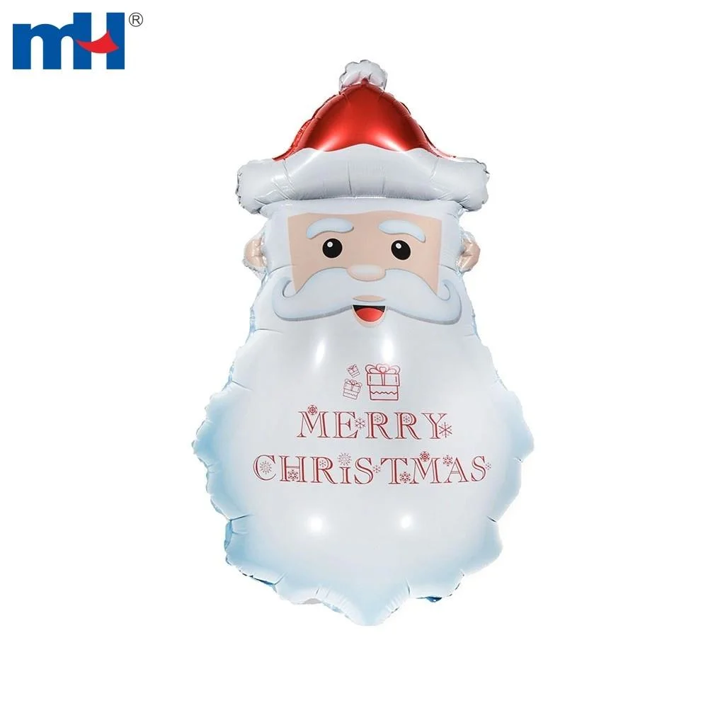 Christmas Party Decoration Air Balloons Santa Claus Mylar Foil Balloons