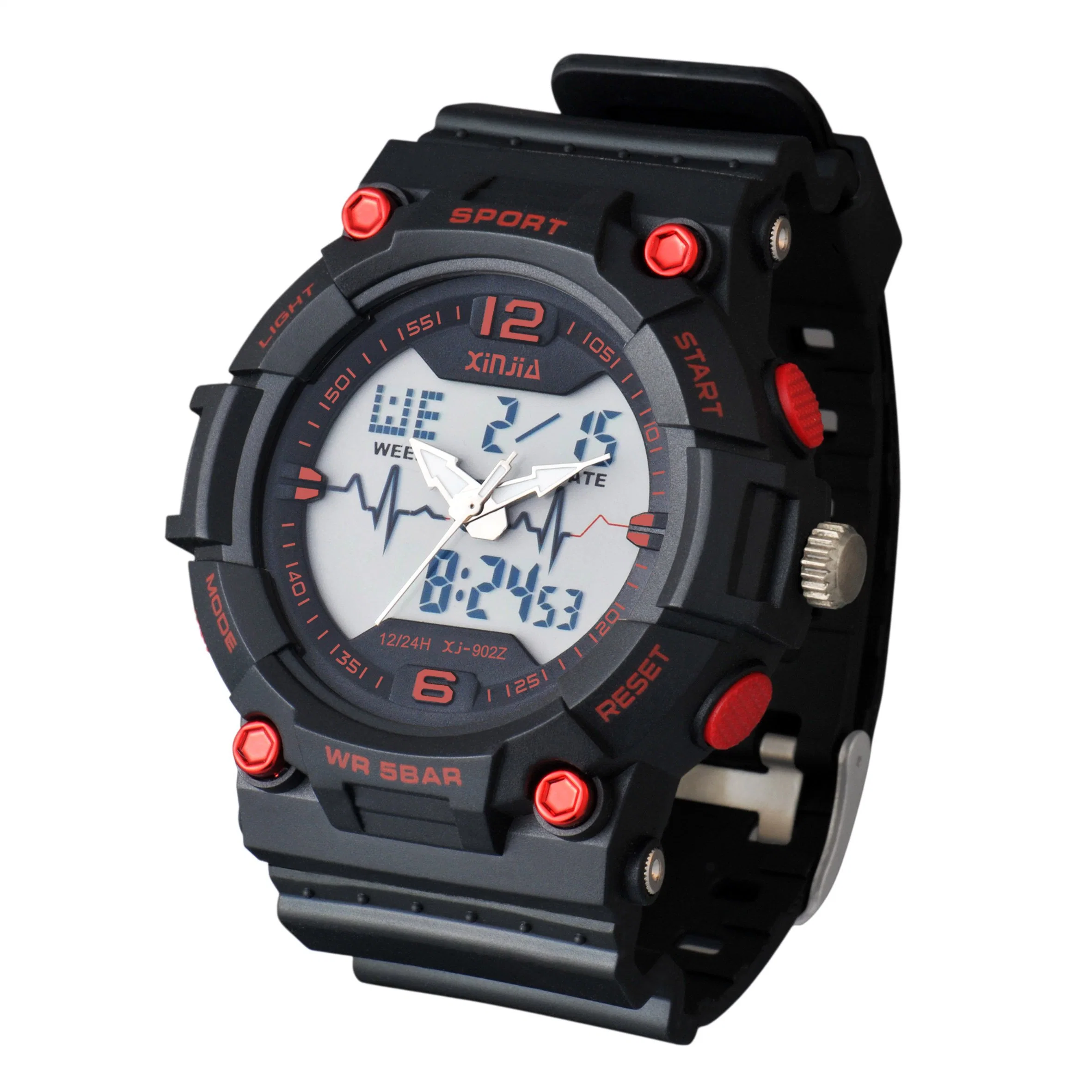 2022 New Model Plastic Digit Analogue Watch for Men