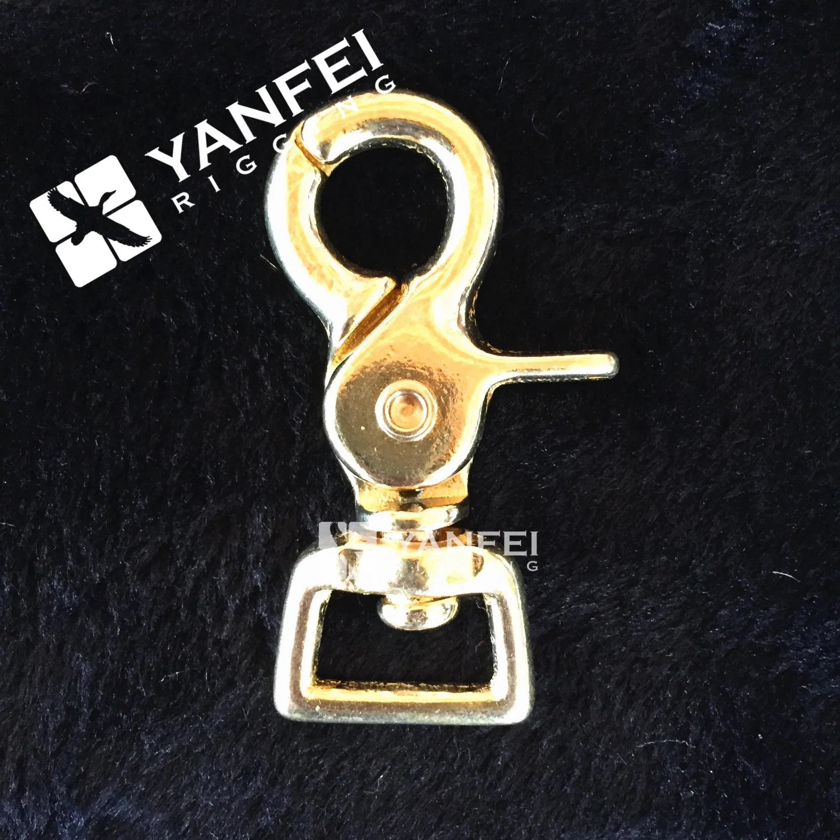 Hardware Solid Brass Hook with Swivel Ring