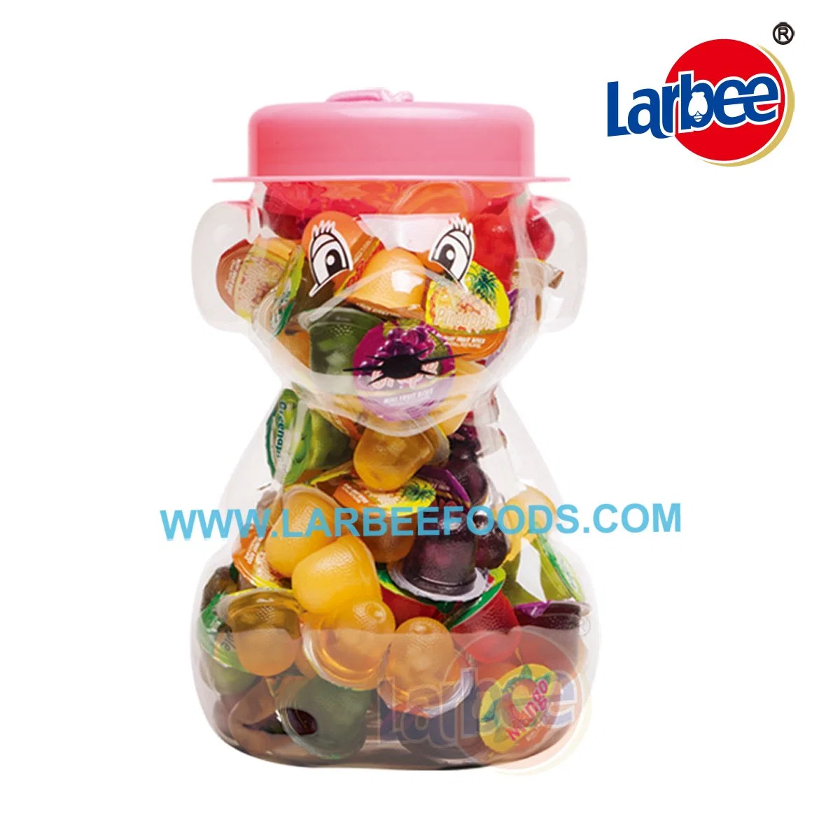 Confectionery 28g Candy Fruit Jelly in Mouse Jar for Kids