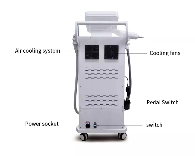 3 en 1 ND multifonction laser YAG Laser Tattoo dépose l'IPL RF Hair Removal Machine