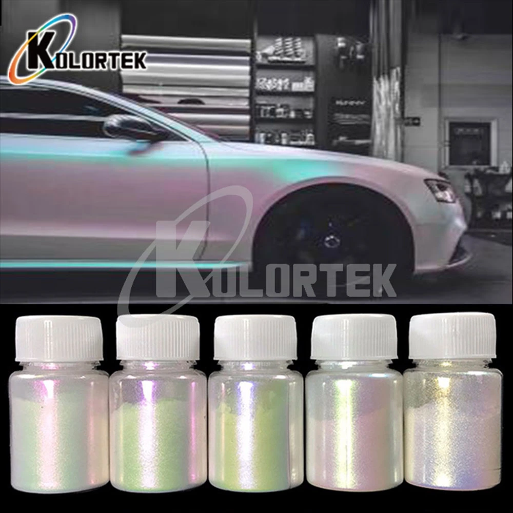 China Wholesale White Sparkle Ghost Pearl Paint Pigment Dry Interference Pearl Pigment Powder