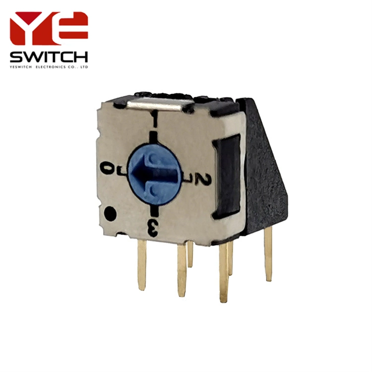 4+1pins Thru-Hole Octal 8 Position Coded Rotary DIP Switches