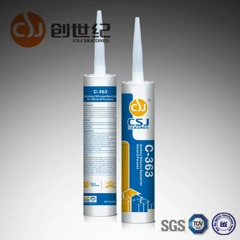 General Construction Usage Acetoxy Silicone Sealant