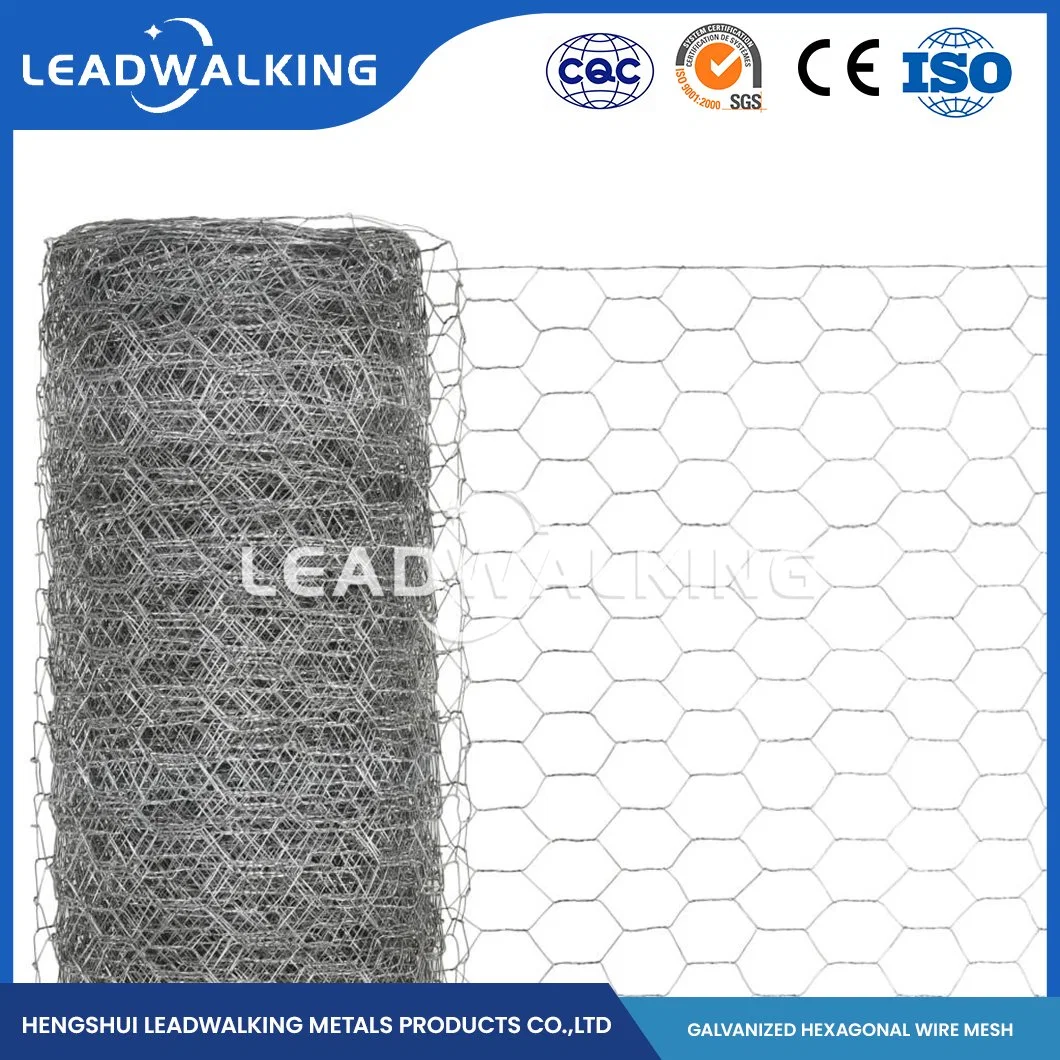 Leadwalking China Decorative Woven Wire Mesh Factory Copper Wire Material 3cm*1.25 Inch Metal Hexagonal Wire Mesh