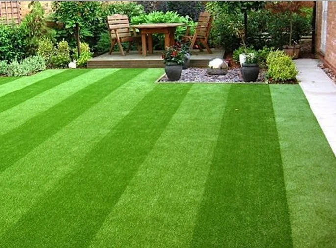 Green Color Artificial Grass Carpet with PVC Backing