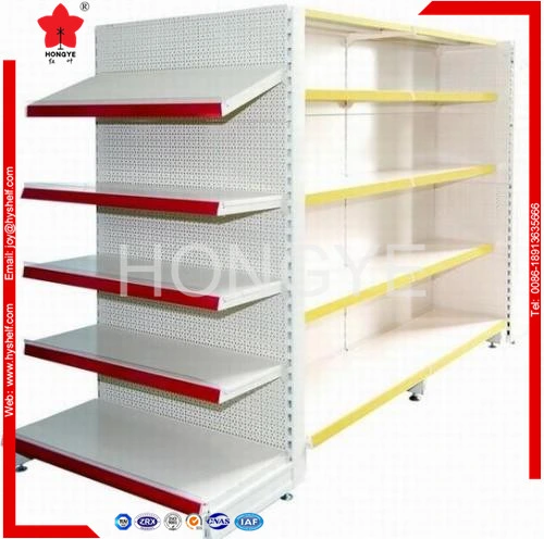 European Type Supermarket Shelving Gondola Metal Display Shelving