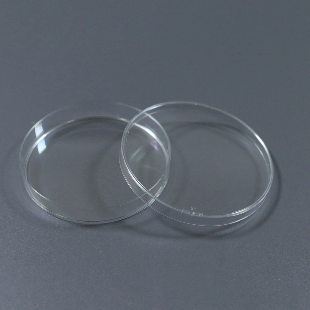 Customized Stackable Sterile Glass Round Clear Virus Culture Disposable Plastic Petri Dish