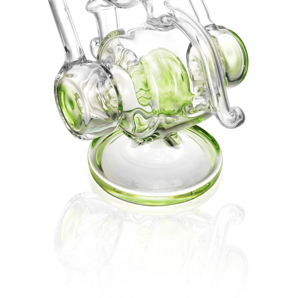 Sirui Hot Sale Slime Colors Super Recycler Hookah Shisha DAB Rig Smoking Glass Water Pipe Oil Burner Pipe