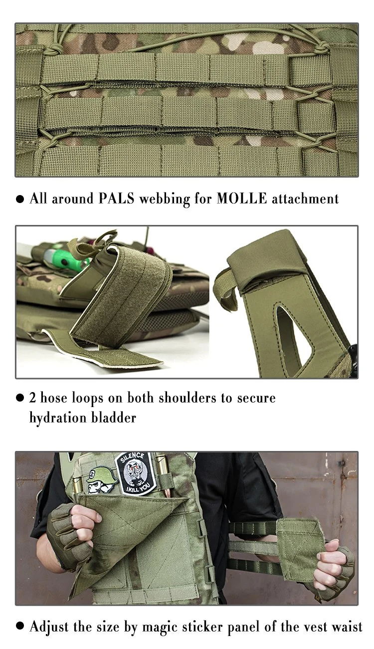 Sabado Action Union Custom Kids Orange Molle Equipment Tactical Vest Security TF3 Outdoor