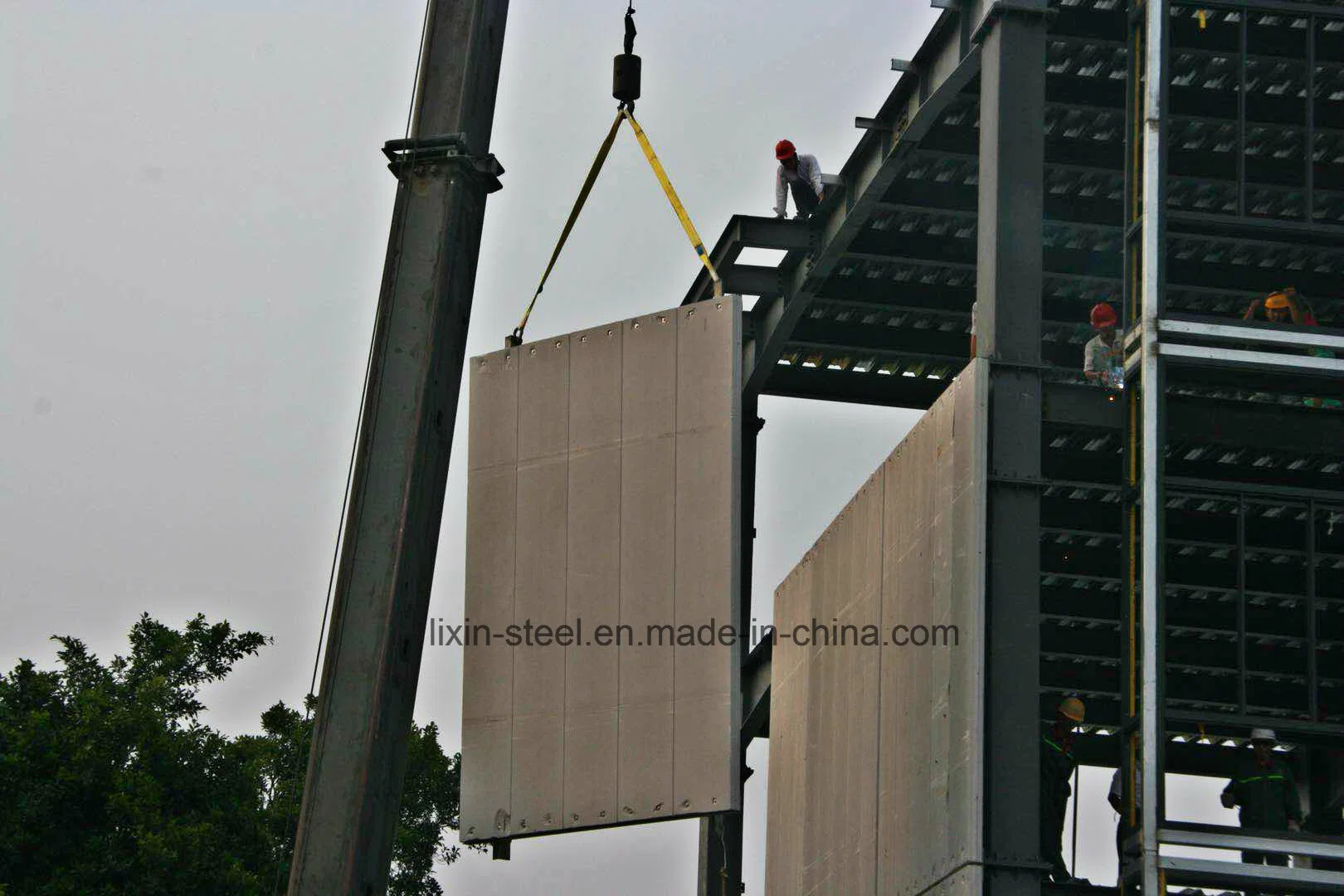 Fast Install Building Construction Steel Structure Frame with Alc Panel