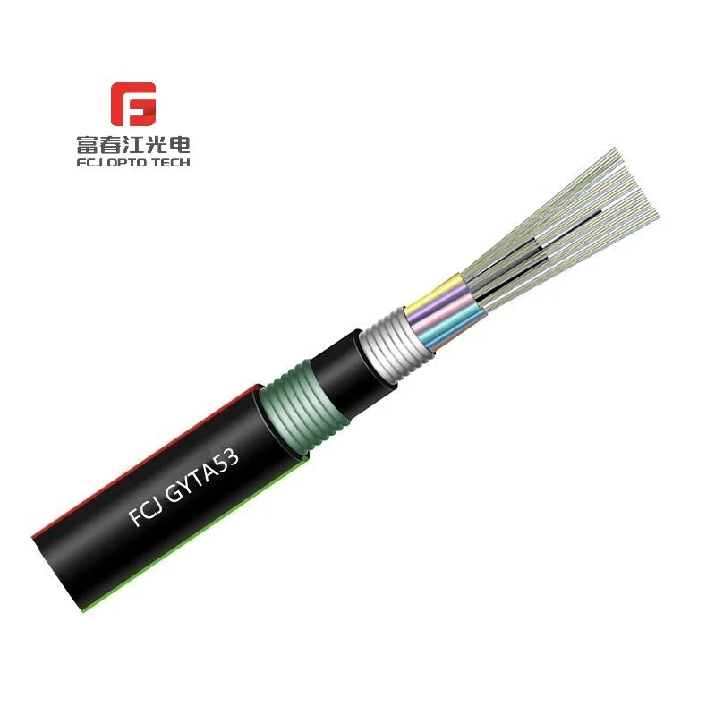 Gyfxy 24 Core Single Mode Layer Stranded Optical Cable GYTS-24b1 Steel Armored National Standard Outdoor Armored Optical Fiber