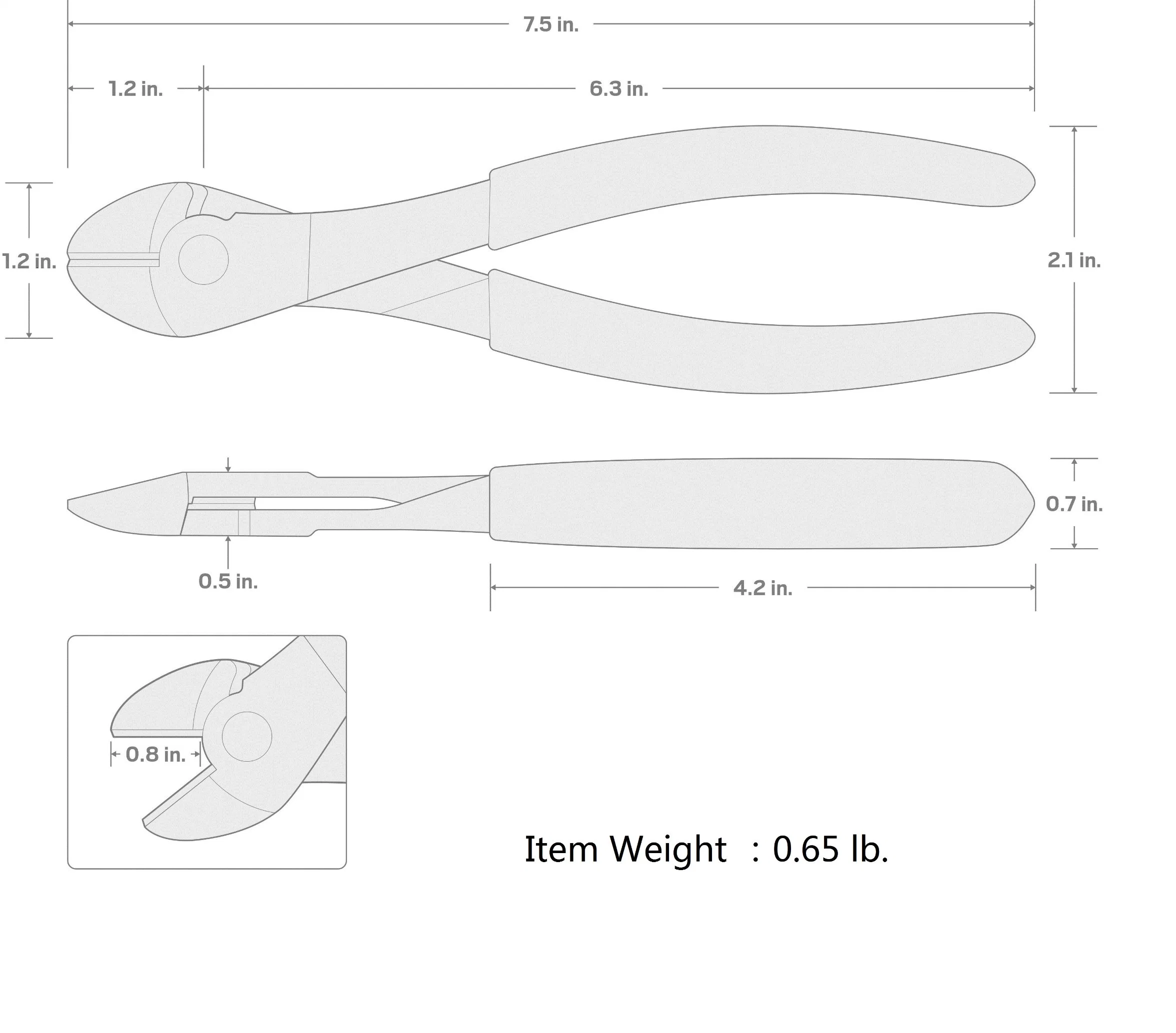 7inch Professional OEM Factory Cutting Pliers Set for Artisans (Diagonal, End, Cable Cutting)