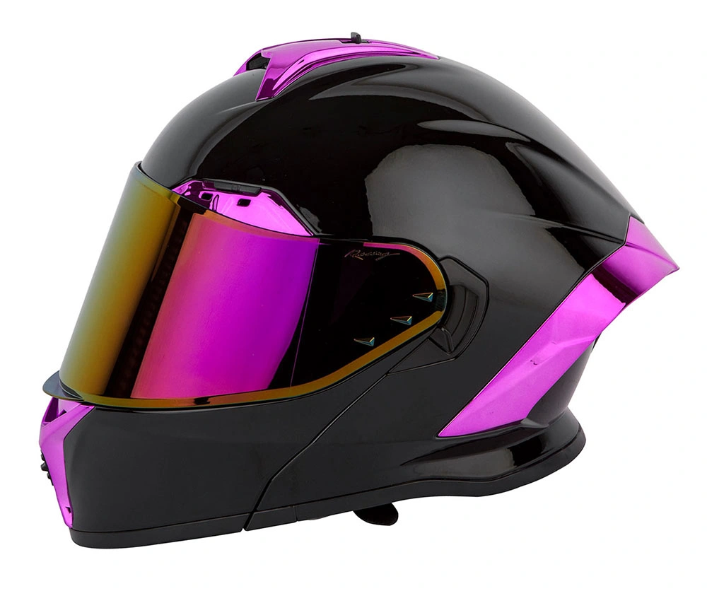 Profesional de Motocicletas de carreras Helmet Modular Flip up Motorcycle Helmet con Doble Visores