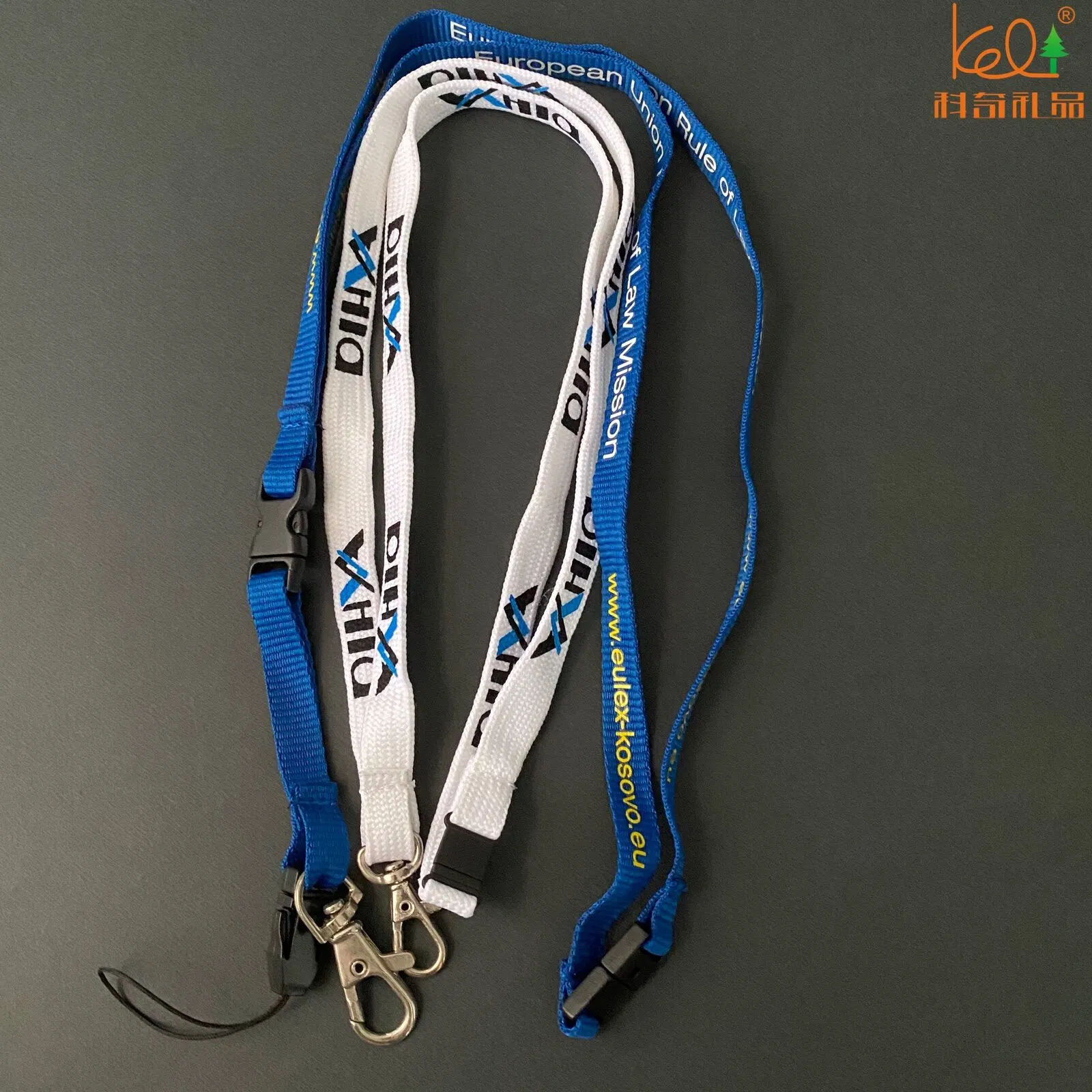 Herramienta de la sublimación de Inglés personalizadas Abrir campeonatos de Karate Lanyard poliéster