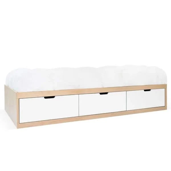 New Style Sofa Bed Full Size Solid Wooden Daybed with Drawer Storage