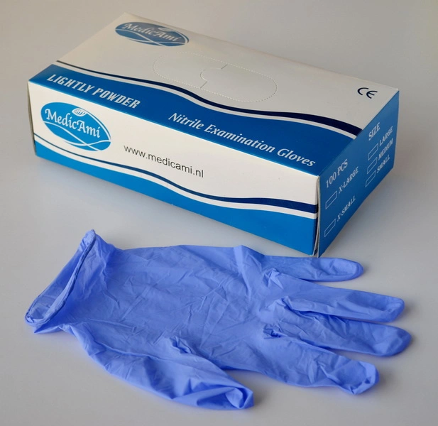 Purple Nitirle Gloves for Dental Use Manufacture China