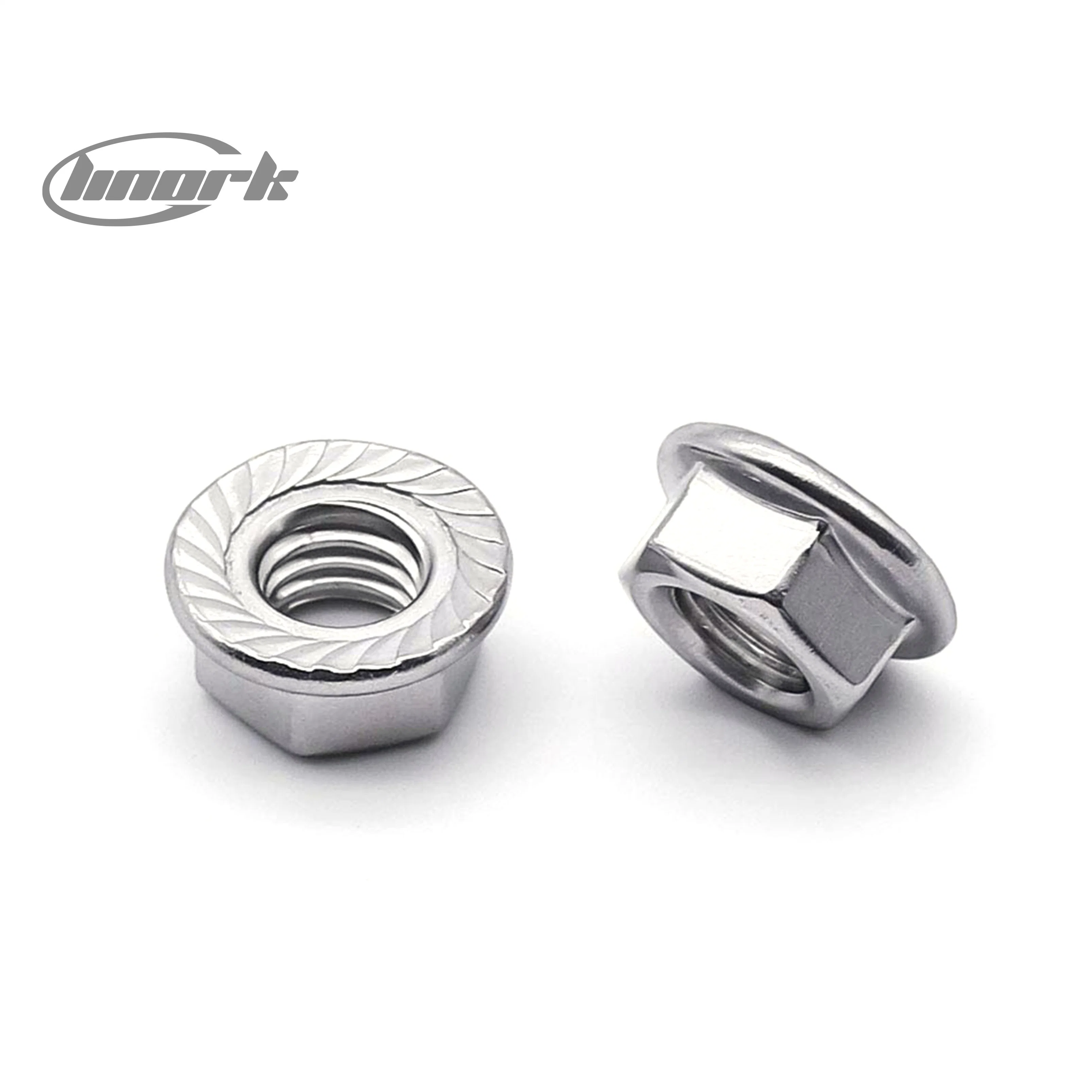 304 Stainless Steel High Strength Hex Flange Locking Nut Made in China