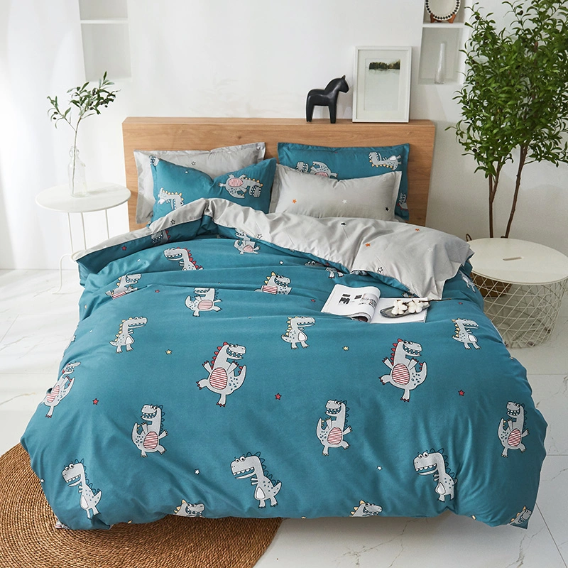 100% Polyester Cartoon Printing Duvet Cover Bedding Set for Children