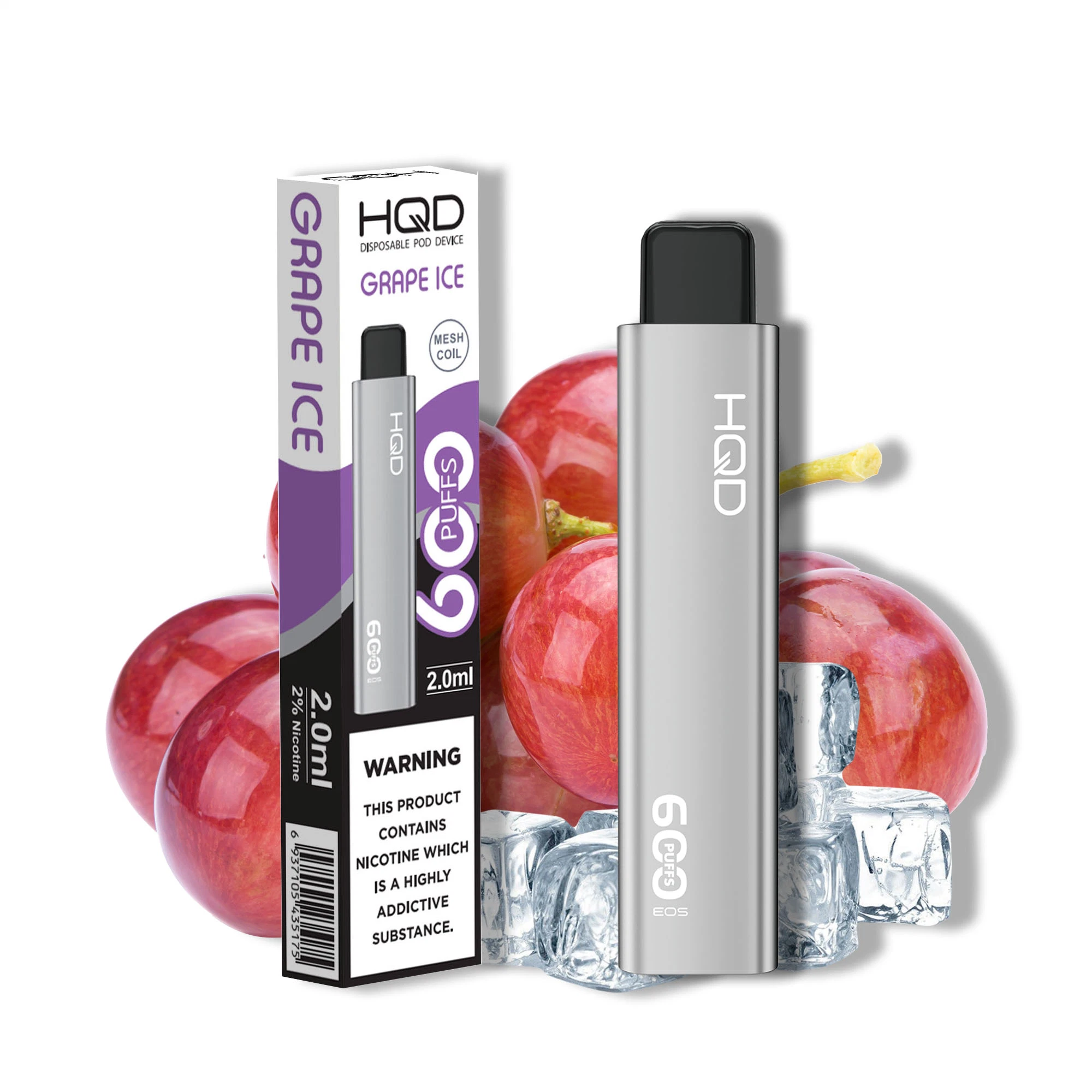 Factory Direct Sale Disposable Pod Hqd EOS 600 Puffs Electronic Cigarette