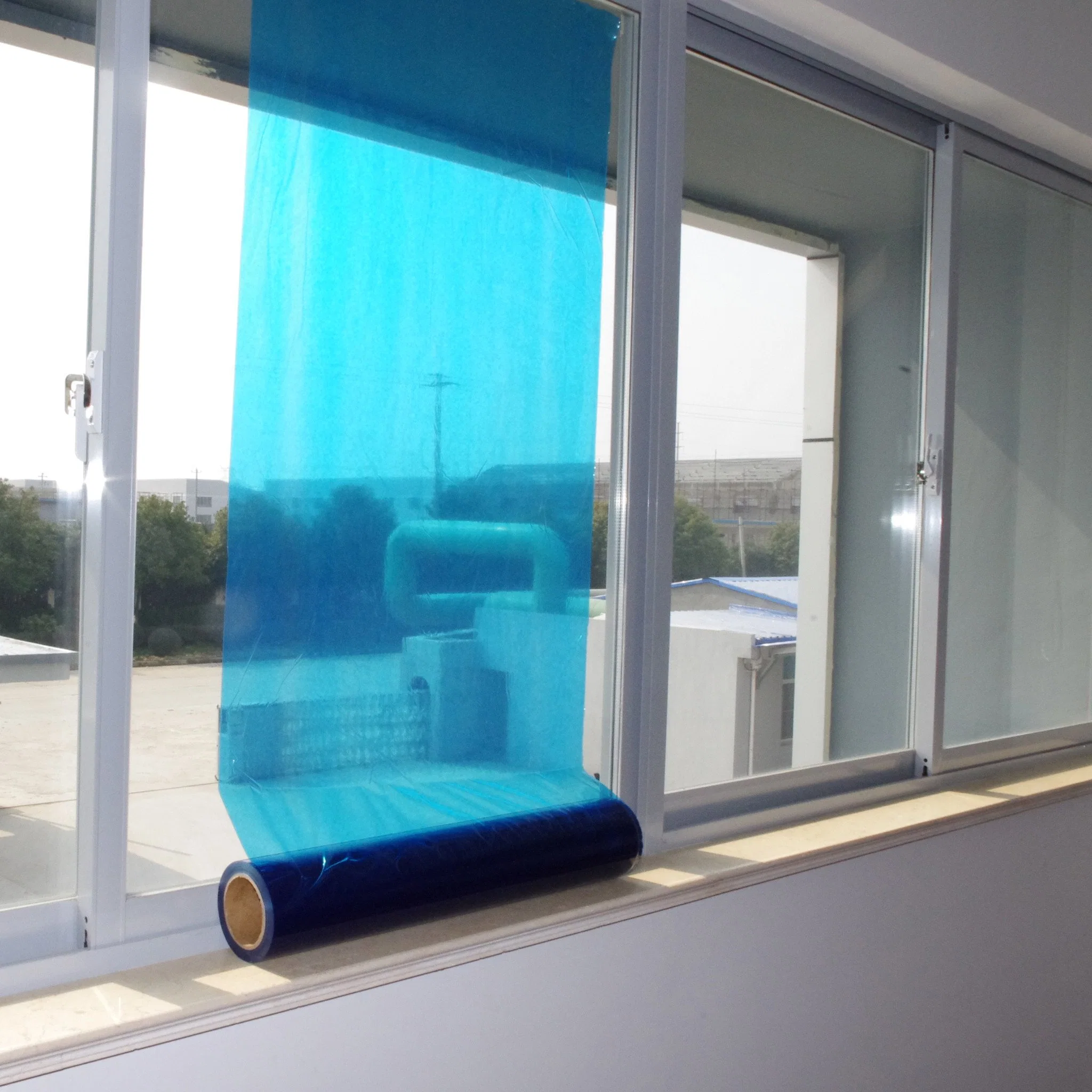 Film de protection PE Glue-Coated pour surface en verre