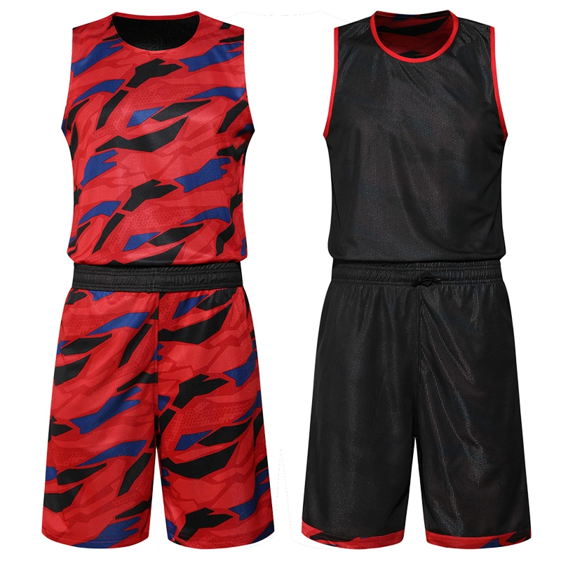 Wholesale/Supplier Custom Men Mixed Color Moisture-Wicking Mesh Side Reversible Sport Basketball Jersey