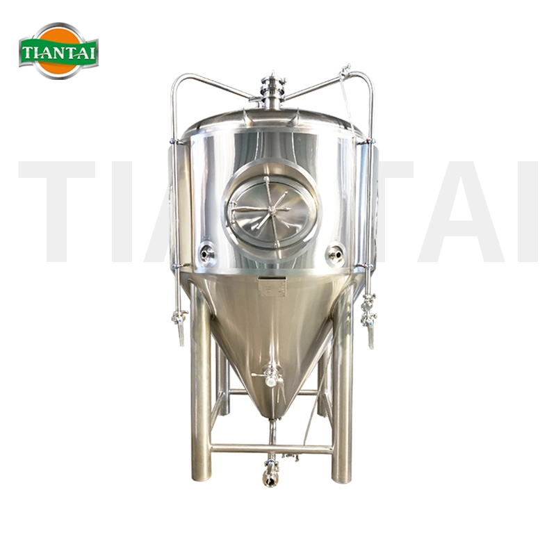 600L 800L 1000L 8K Mirror Top Manway Jackted Double Wall Beer Fermenter Tank