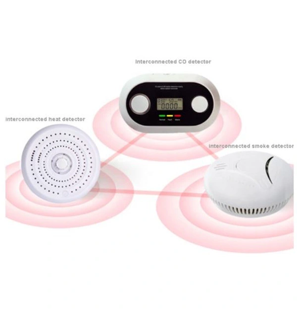 10 Years Long Life Wireless Smoke/Heat Detector for Smart Home