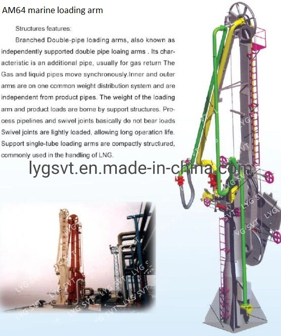 Hydraulic LPG Marine Loading Arm with Vapor Return Line