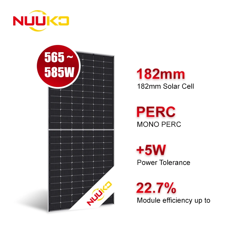 Nuuko N-Type Topcon 16bb 565W pour l'usine de systèmes d'énergie solaire Prix