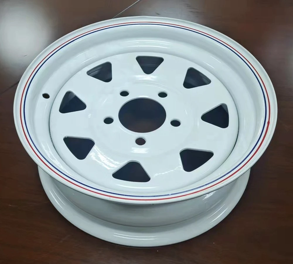 1314 15 Inch Steel Trailer Wheel Rims White, Black & Galvanised Steel Wheels Suit a Wide Range of 4X4 Vehicles